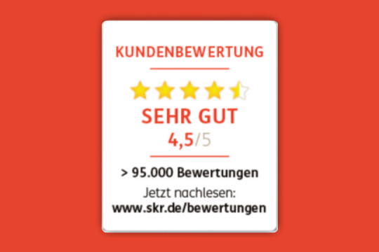 Kundenbewertung SKR sehr gut